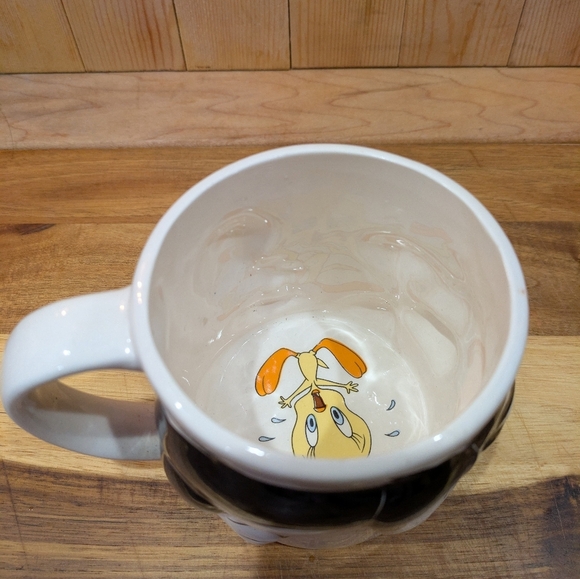 Gibson White and Yellow Character Mug Looney Tunes Silvester And Tweety - Picture 5 of 6